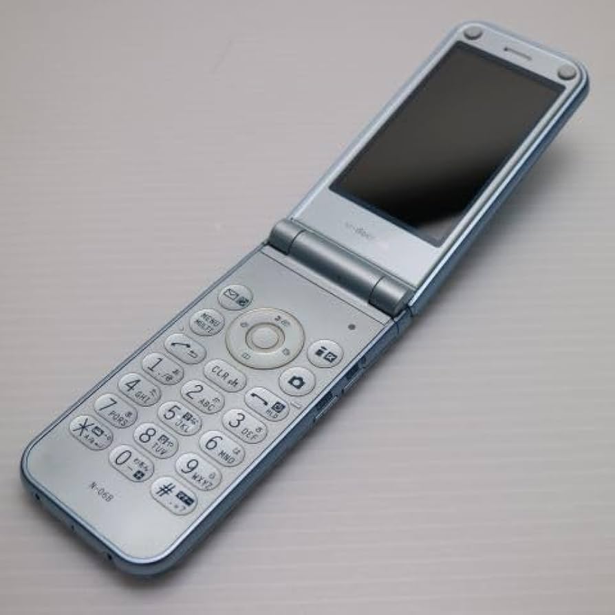 docomo 青色 携帯電話 本体 ケース付き docomo 青色 携帯電話 本体 ケース付き